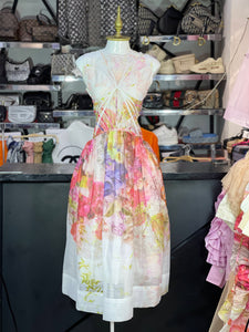 Vestido Zimmerman midi sin manga estampado floral