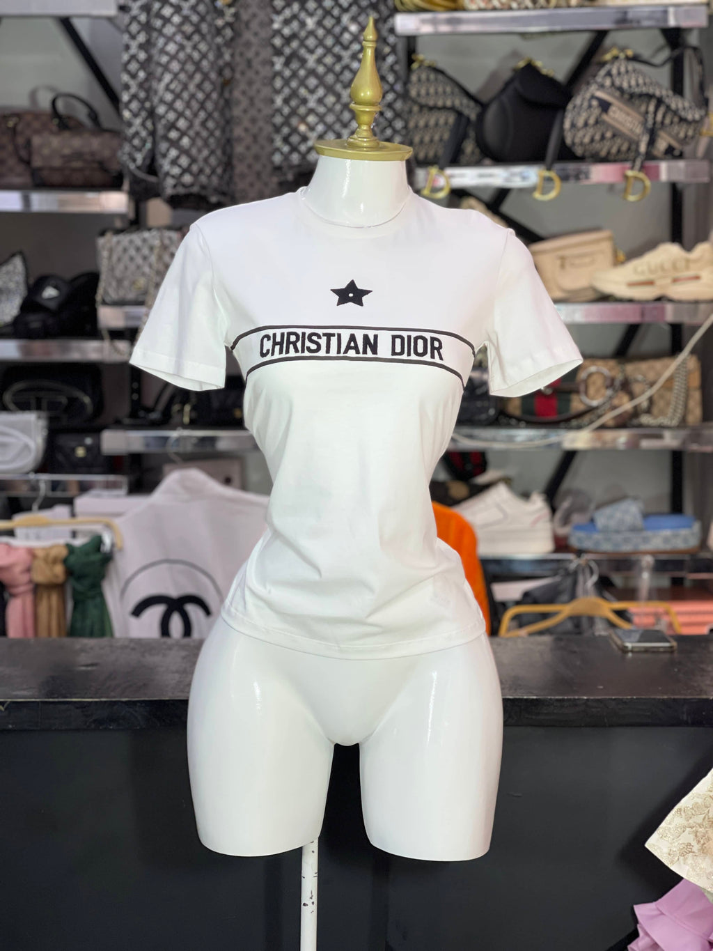 Playera blanca Christian Dior