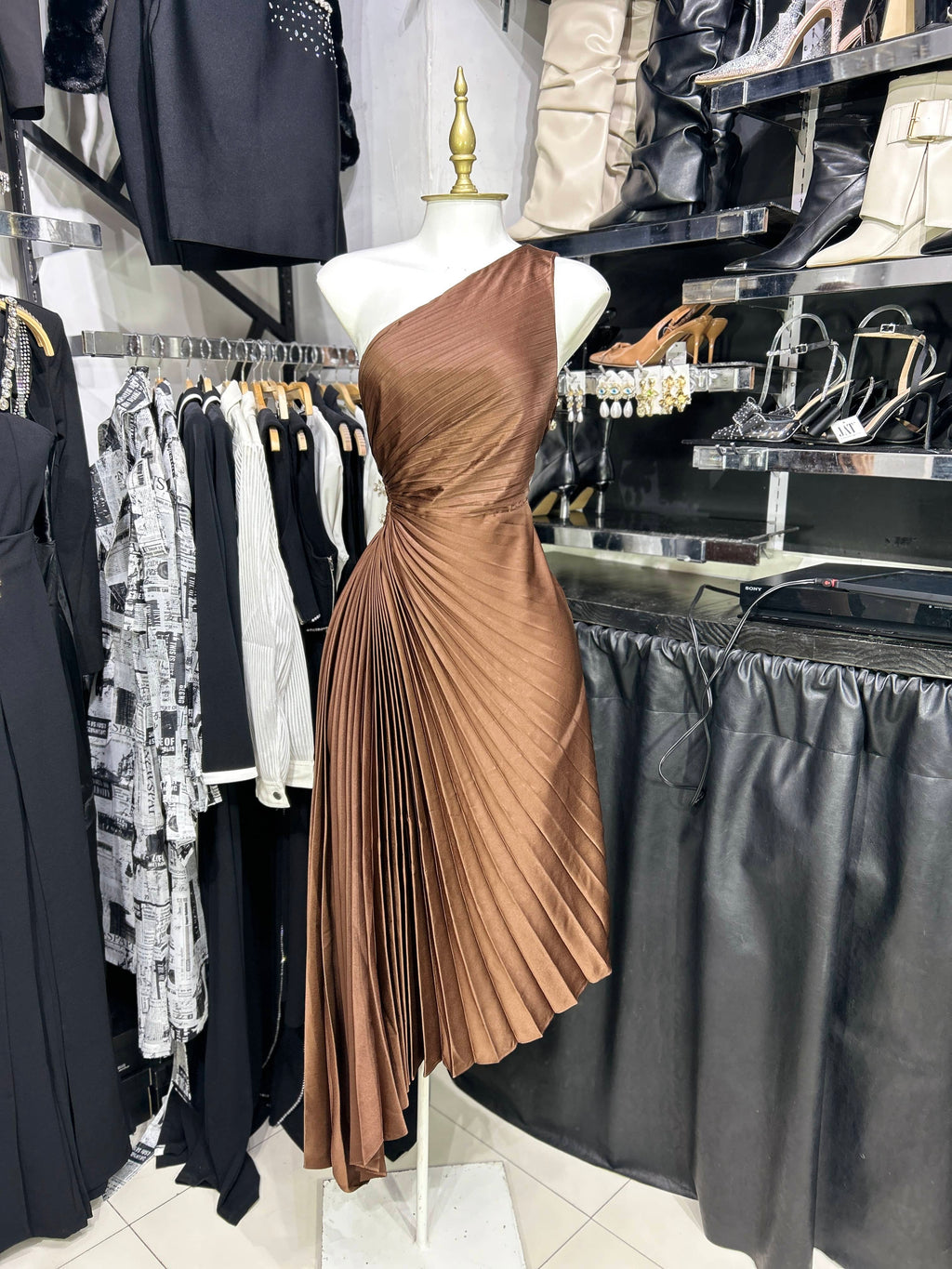 Vestido cafŽ abanico RESTOCK