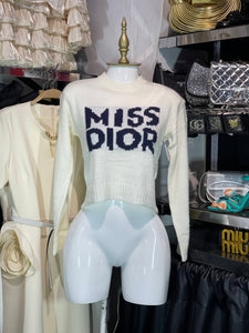 Sueter ivory Miss Dior