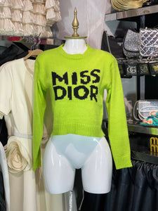 Sueter verde Miss Dior