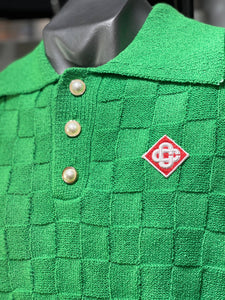 Playera verde polo tipo Casa blanca