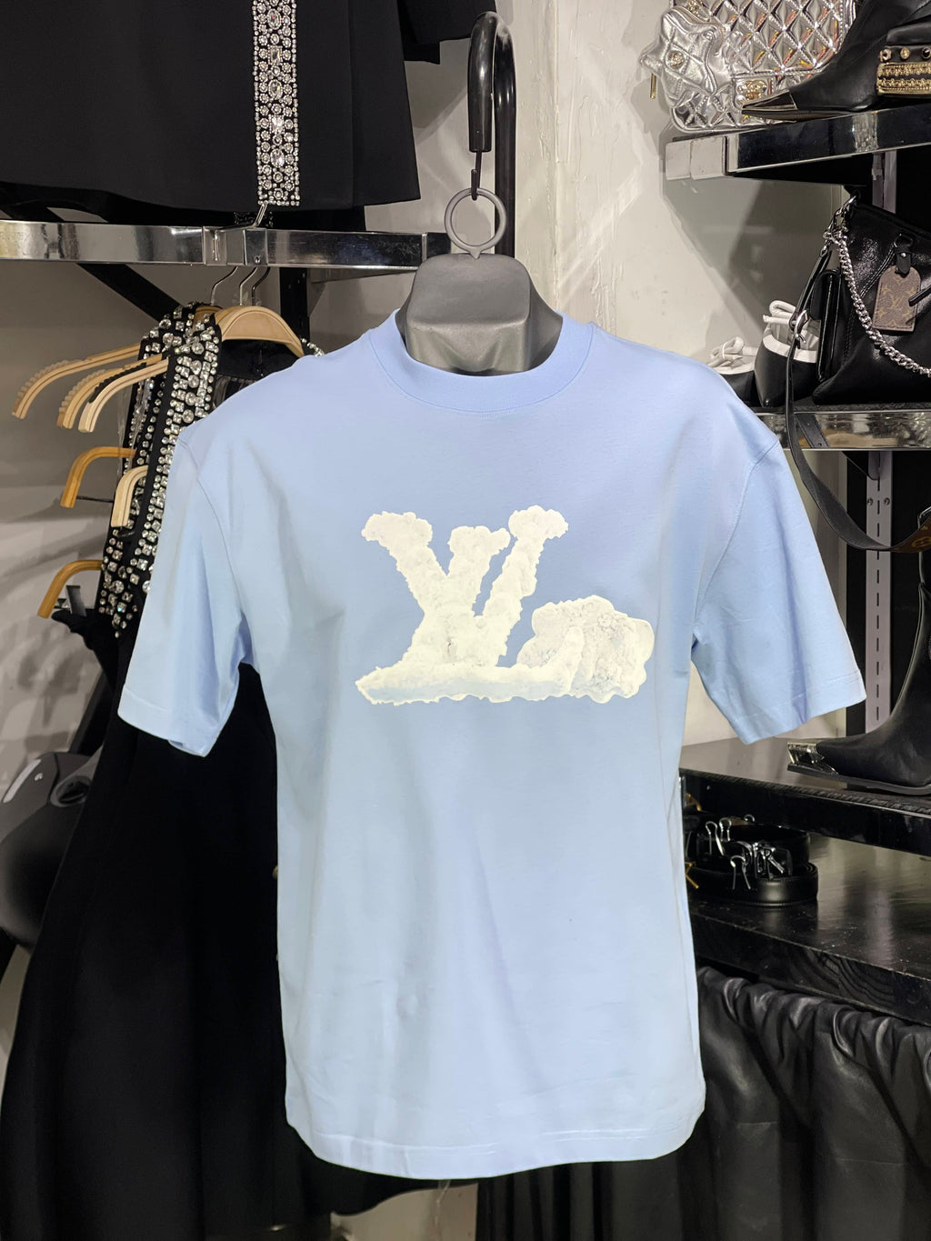 Playera azul LV nube