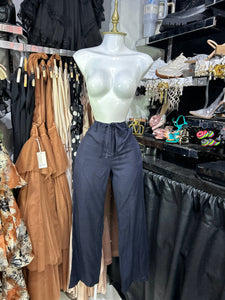 Pantalon de lino azul
