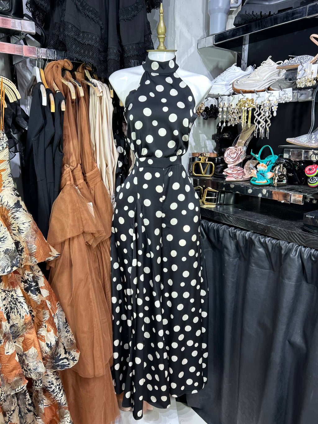 Palazzo polka dots