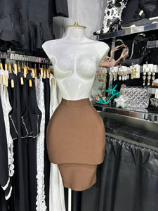 Falda cafe midi bandage